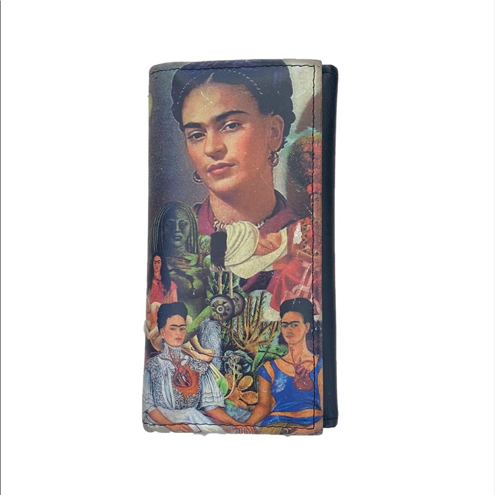 Frida Khalo Faux Leather Wallet